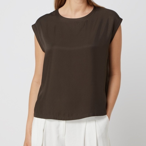 Opus Viscose T-shirt model 'Finya' in Dark Grey - Picture 2 of 12